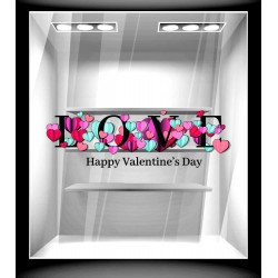 Αυτοκόλλητο βιτρίνας - Αγίος Βαλεντίνος 61